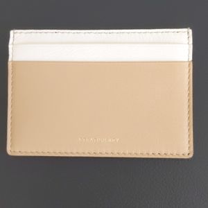 Strathberry Leather Cardholder Beige/Vanilla